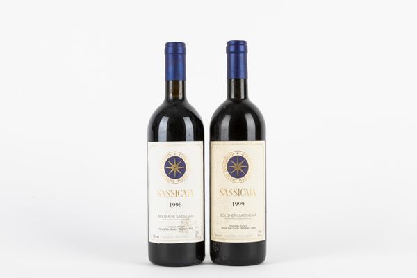 Toscana : Sassicaia 1998-1999 (2 BT)  - Asta Vini e distillati - Associazione Nazionale - Case d'Asta italiane