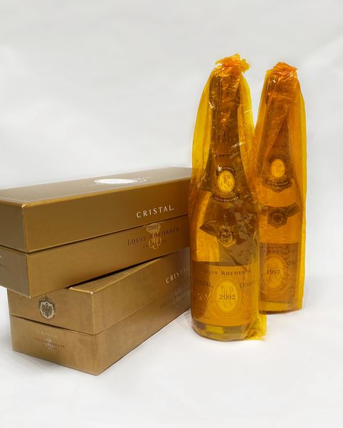 FRANCIA : Louis Roederer Cristal 1997-2002 (2 BT)  - Asta Vini e distillati - Associazione Nazionale - Case d'Asta italiane