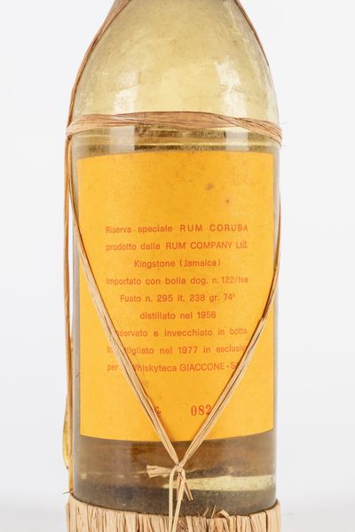 Rum Company Rum Coruba 1956 Riserva Speciale Giaccone  - Asta Vini e distillati - Associazione Nazionale - Case d'Asta italiane