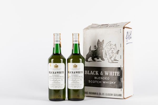 Scozia : Black & White (2 BT)  - Asta Vini e distillati - Associazione Nazionale - Case d'Asta italiane