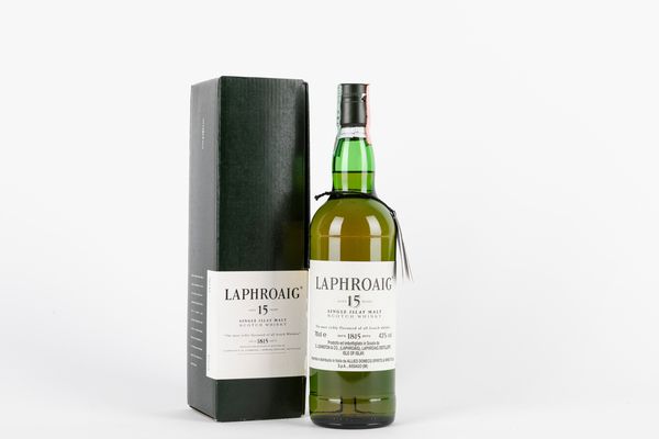 Scozia : Laphroaig 15 YO (90s)  - Asta Vini e distillati - Associazione Nazionale - Case d'Asta italiane