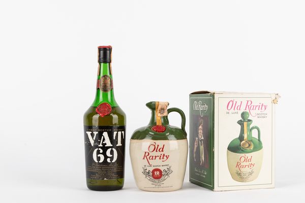 Scozia : VAT 69 (70s) e Old Rarity 12 YO (2 BT)  - Asta Vini e distillati - Associazione Nazionale - Case d'Asta italiane