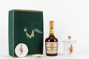 FRANCIA - Hennessy Bras Arme Cognac - Con Piattini e Zuccheriera in Porcellana Limoges