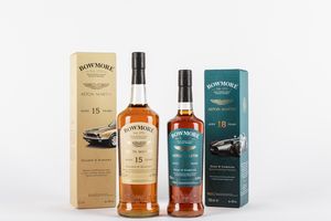 Scozia - Bowmore Aston Martin Edition 15 and 18 YO (2 BT - 100 e 70 cl)