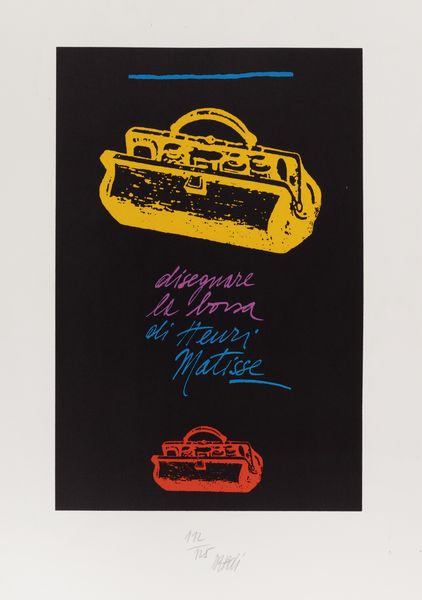 Fabio De Poli : Disegnare la borsa di Henri Matisse  - Asta Christmas Pop: arte, sneakers e design - Associazione Nazionale - Case d'Asta italiane