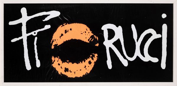 Elio Fiorucci : Vetrofania pubblicitaria  - Asta Christmas Pop: arte, sneakers e design - Associazione Nazionale - Case d'Asta italiane