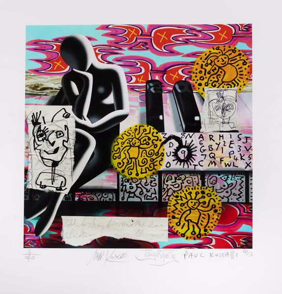 Tony Esposito,, : Composizione  - Asta Christmas Pop: arte, sneakers e design - Associazione Nazionale - Case d'Asta italiane