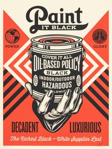 Shepard Fairey Obey - Paint it Black