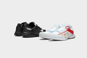 Nike - Bundle Pack - Air Presto Off-White Black e Air Presto Off-White White / Taglia US 8 EUR 41
