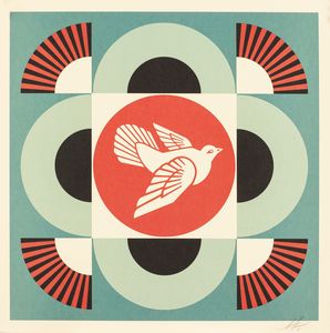 Shepard Fairey Obey : Geometric Doves (serie completa)  - Asta Christmas Pop: arte, sneakers e design - Associazione Nazionale - Case d'Asta italiane