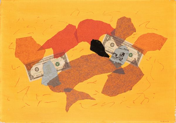 GIULIO TURCATO : Acropoli con dollari  - Asta Arte Moderna e Contemporanea - Associazione Nazionale - Case d'Asta italiane