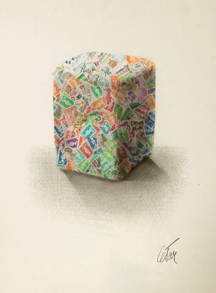 CESAR : Compressione di francobolli  - Asta Arte Moderna e Contemporanea - Associazione Nazionale - Case d'Asta italiane