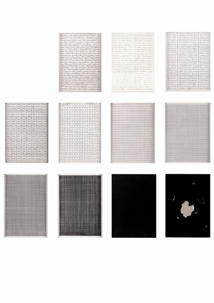 Giulio Paolini : Ennesima (appunti per la descrizione di 11 disegni datati 1975-'92)  - Asta Arte Moderna e Contemporanea - Associazione Nazionale - Case d'Asta italiane