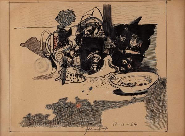 Gianfranco Ferroni : Senza titolo  - Asta Arte Moderna e Contemporanea - Associazione Nazionale - Case d'Asta italiane