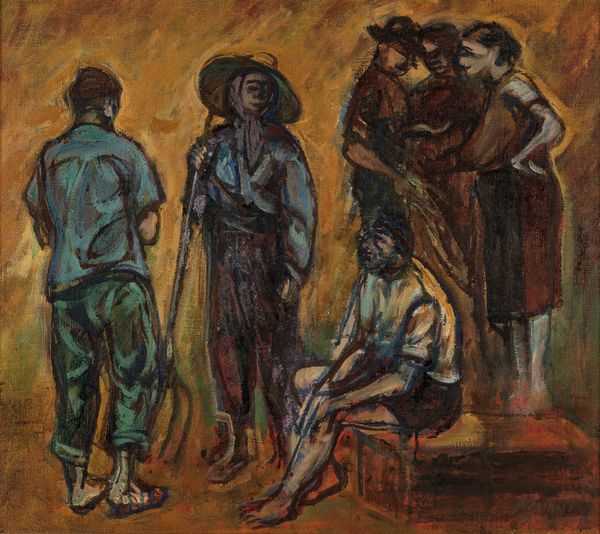 ARMANDO PIZZINATO : Senza titolo (Contadini)  - Asta Arte Moderna e Contemporanea - Associazione Nazionale - Case d'Asta italiane