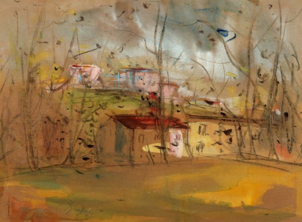 Luigi Spazzapan : Case tra gli alberi  - Asta Arte Moderna e Contemporanea - Associazione Nazionale - Case d'Asta italiane