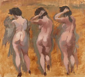 George Grosz - Tre nudi