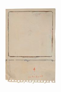 MARIO SCHIFANO - Monocromo bianco