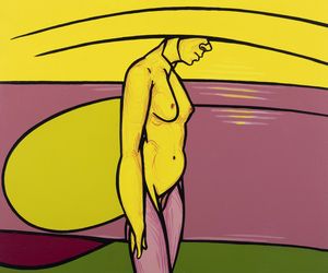 Valerio Adami - Studio per Atala au Tombeau