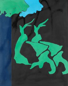 TANO FESTA - Paesaggio su fondo nero