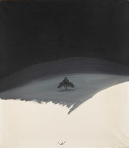 Carlo Mattioli - Paesaggio in collina