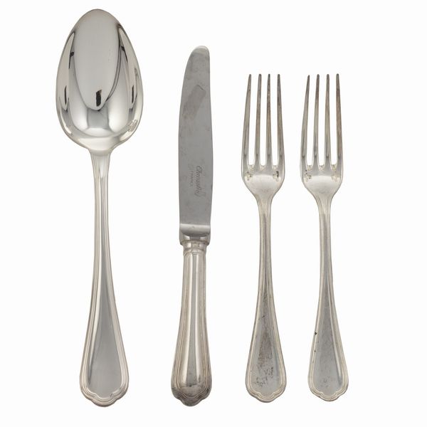 Christofle, parte di servizio di  posate (23)  - Asta Argenti e L'Arte della tavola - Associazione Nazionale - Case d'Asta italiane