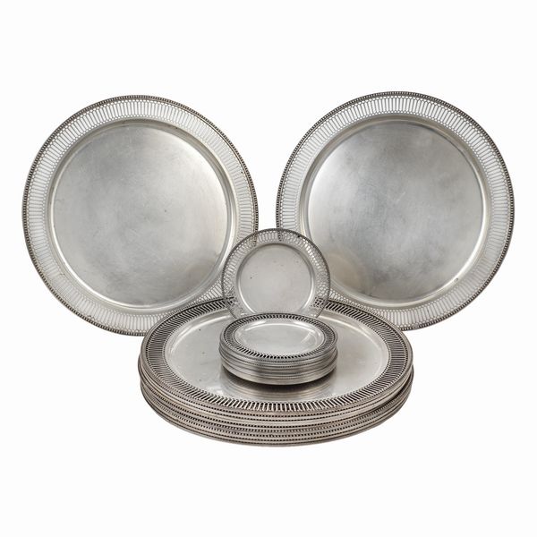 Set da tavola in argento (23)  - Asta Argenti e L'Arte della tavola - Associazione Nazionale - Case d'Asta italiane