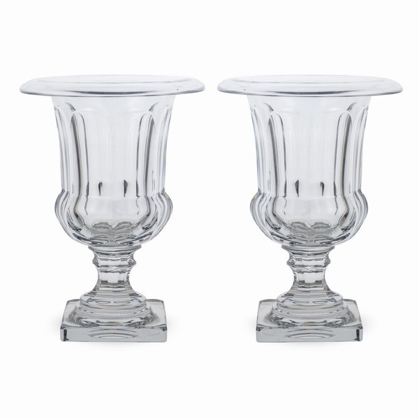 Baccarat, coppia di vasi  - Asta Argenti e L'Arte della tavola - Associazione Nazionale - Case d'Asta italiane