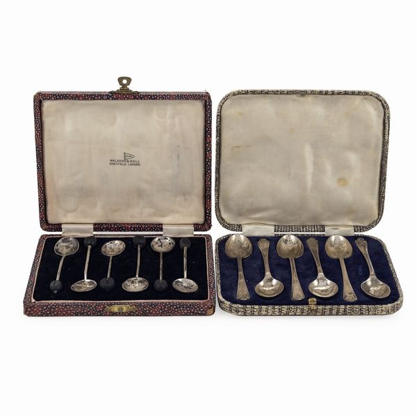 Set da tavola in argento, cristallo e legno (14)  - Asta Argenti e L'Arte della tavola - Associazione Nazionale - Case d'Asta italiane