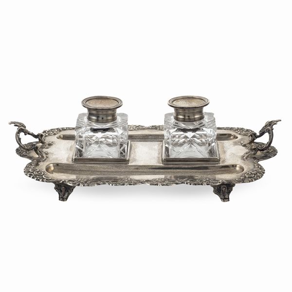 Calamaio in argento  - Asta Argenti e L'Arte della tavola - Associazione Nazionale - Case d'Asta italiane