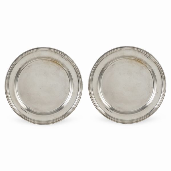 Sambonet, coppia di vassoi  in ottone argentato  - Asta Argenti e L'Arte della tavola - Associazione Nazionale - Case d'Asta italiane