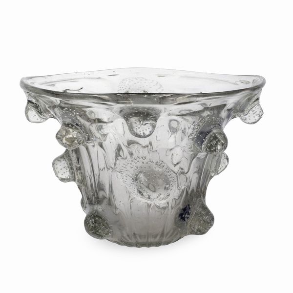 Ercole Barovier, grande vaso serie Mugnoni  - Asta Argenti e L'Arte della tavola - Associazione Nazionale - Case d'Asta italiane