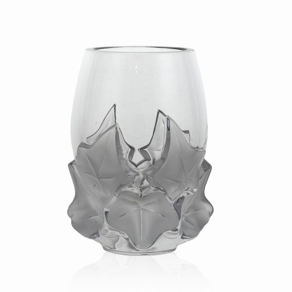 Lalique, vaso in cristallo trasparente e satinato  - Asta Argenti e L'Arte della tavola - Associazione Nazionale - Case d'Asta italiane