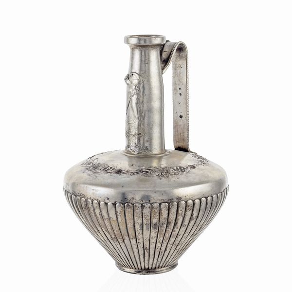 Giulio Aristide Sartorio, ampolla lacrimatoio in argento  - Asta Argenti e L'Arte della tavola - Associazione Nazionale - Case d'Asta italiane