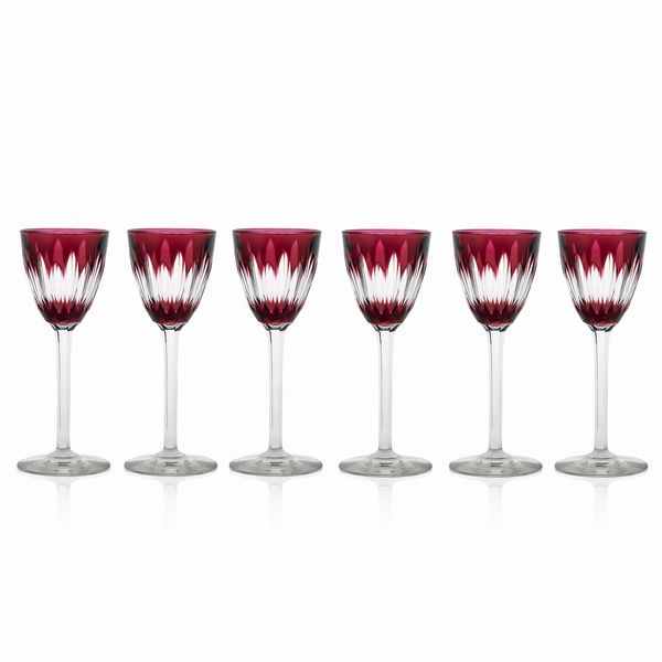 Baccarat, servizio di bicchieri da vino del Reno (12)  - Asta Argenti e L'Arte della tavola - Associazione Nazionale - Case d'Asta italiane