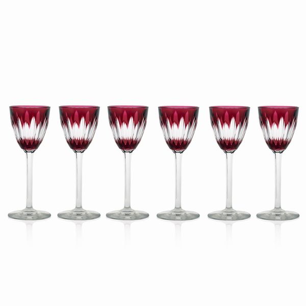 Baccarat, servizio di bicchieri da vino del Reno (12)  - Asta Argenti e L'Arte della tavola - Associazione Nazionale - Case d'Asta italiane