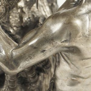 Candelabro a nove fiamme in argento e argento dorato  - Asta Argenti e L'Arte della tavola - Associazione Nazionale - Case d'Asta italiane