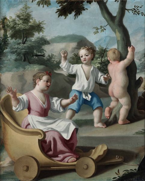 Francesco De Mura : Gioco di fanciulli  - Asta Old Masters - Associazione Nazionale - Case d'Asta italiane