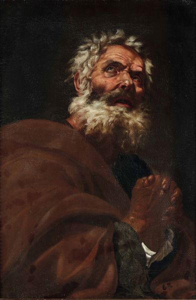 Filippo Vitale, Attribuito a : San Pietro  - Asta Old Masters - Associazione Nazionale - Case d'Asta italiane