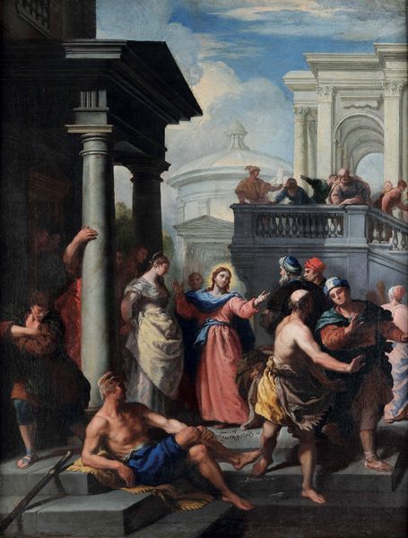 Jacopo Amigoni : Episodio della vita di Cristo  - Asta Old Masters - Associazione Nazionale - Case d'Asta italiane