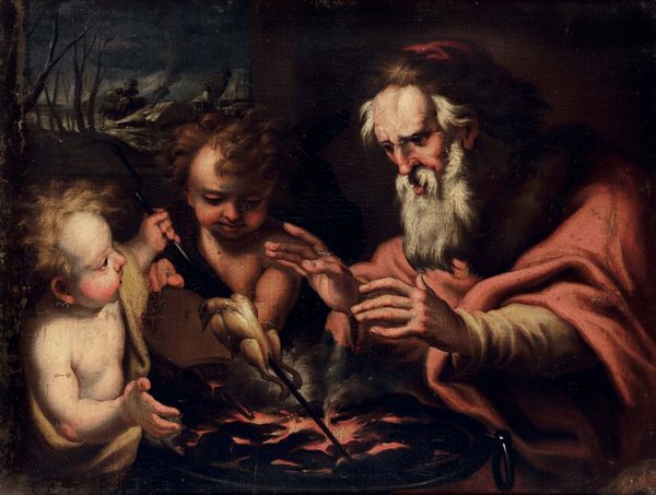 Gio Raffaele Badaracco : Allegorie dell'Estate e dell'Inverno  - Asta Old Masters - Associazione Nazionale - Case d'Asta italiane