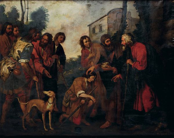 Giovanni Andrea De Ferrari : Saul unto da re Salomone  - Asta Old Masters - Associazione Nazionale - Case d'Asta italiane