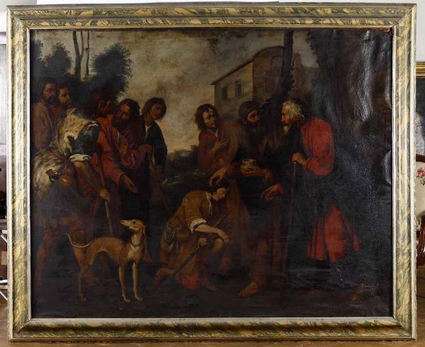 Giovanni Andrea De Ferrari : Saul unto da re Salomone  - Asta Old Masters - Associazione Nazionale - Case d'Asta italiane