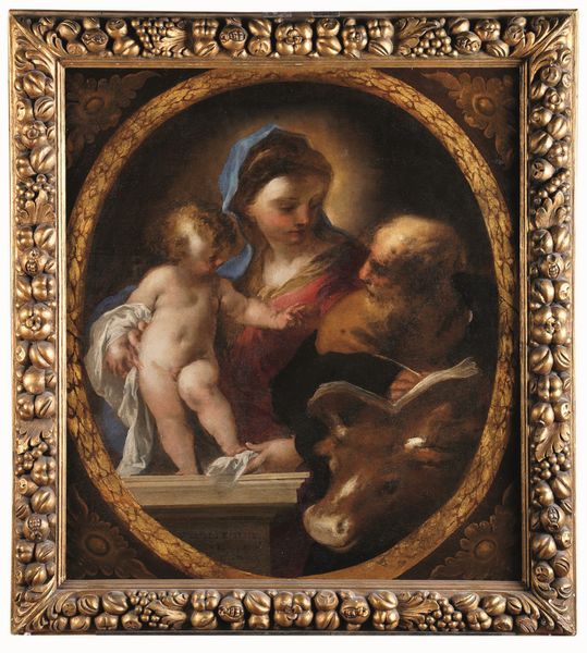 Valerio Castello : Madonna con Bambino e San Luca  - Asta Old Masters - Associazione Nazionale - Case d'Asta italiane