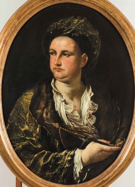 Giuseppe Maria Crespi : Ritratto di gentiluomo in abiti orientali  - Asta Old Masters - Associazione Nazionale - Case d'Asta italiane