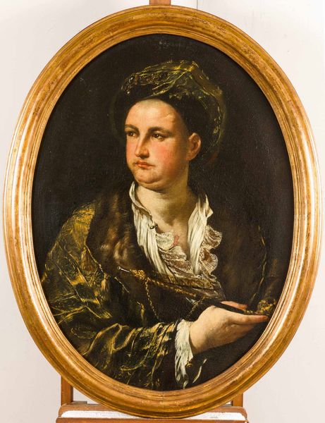 Giuseppe Maria Crespi : Ritratto di gentiluomo in abiti orientali  - Asta Old Masters - Associazione Nazionale - Case d'Asta italiane