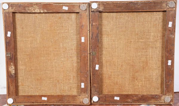 Jan Frans van Bloemen detto l’Orizzonte : Vedute con figure e architetture  - Asta Old Masters - Associazione Nazionale - Case d'Asta italiane