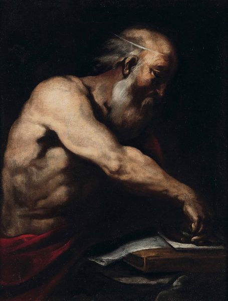 Antonio Zanchi, Attribuito a : San Gerolamo  - Asta Old Masters - Associazione Nazionale - Case d'Asta italiane