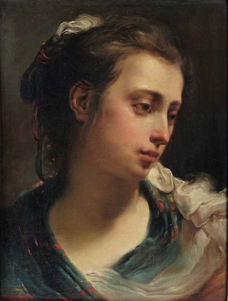 Gaetano Gandolfi : Busto di fanciulla di tre quarti, con i capelli raccolti<BR>  - Asta Old Masters - Associazione Nazionale - Case d'Asta italiane