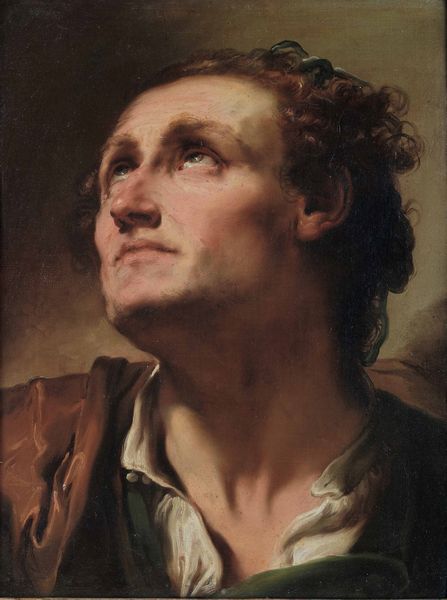 Gaetano Gandolfi : Busto d�uomo con il capo volto verso l�alto  - Asta Old Masters - Associazione Nazionale - Case d'Asta italiane